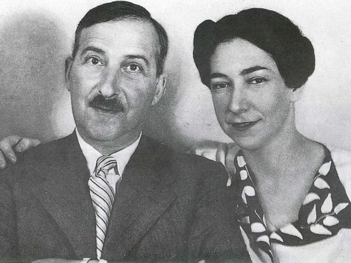 Stefan Zweig ve ilk eşi Frederike Maria Zweig