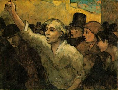 Honore Daumier, The Uprising, 1848