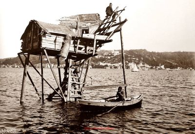 Sebah & Joaillier, Bebek’te Balıkçılar, 1890’lar. Kaynak: https://www.sebahjoaillier.com/fotograf-arsivi