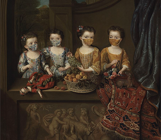 The daughters of Sir Matthew Decker, Jan van Meyer, 1718